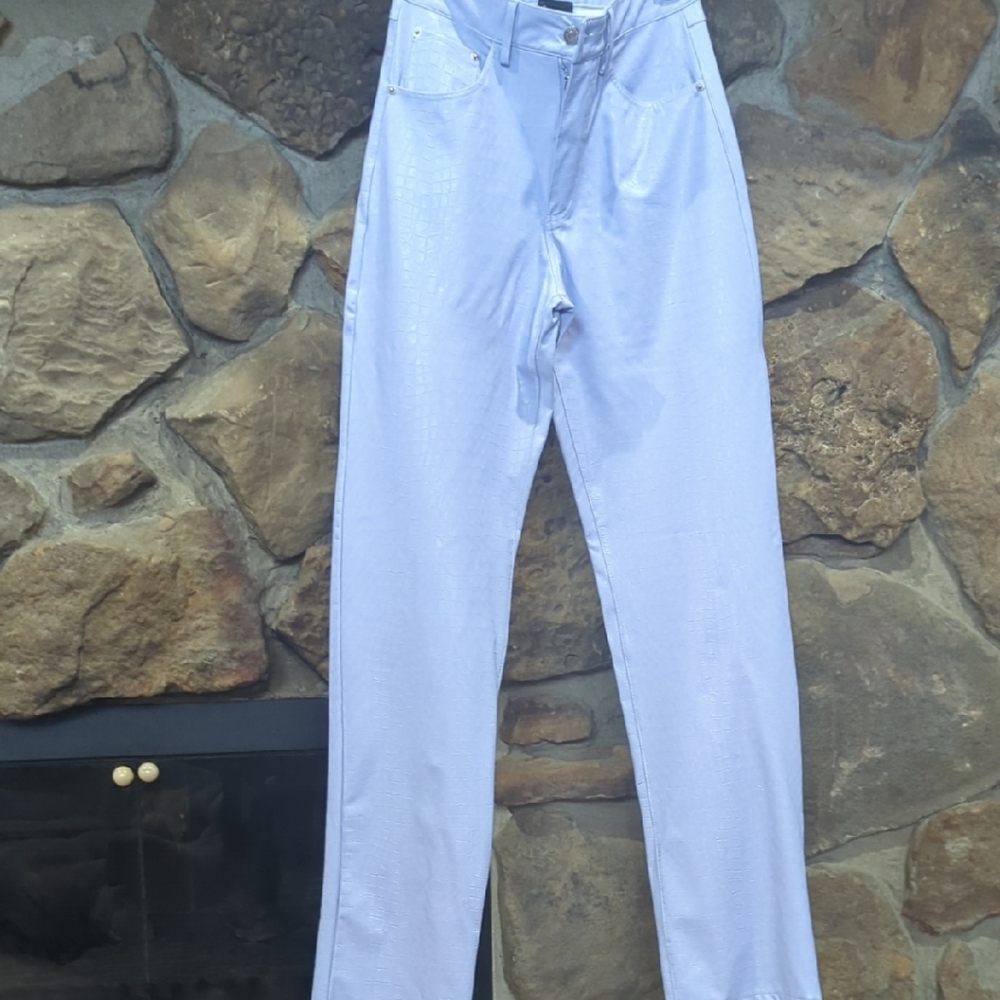 Naked Wardrobe Lavender Textured Pants NWOT